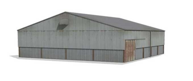 Schuppen Maschinenschuppen im britischen Stil Landwirtschafts Simulator mod