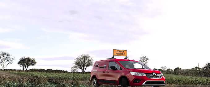 PKWs Renault Kangoo (Case IH Cloue S.A.S) Landwirtschafts Simulator mod
