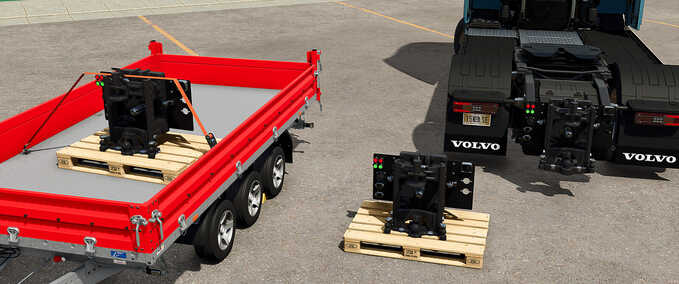 Sonstige Anbaugeräte Universelle LKW-Heckkupplung Landwirtschafts Simulator mod