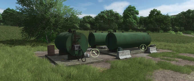 Platzierbare Objekte Alte Tankstelle Landwirtschafts Simulator mod