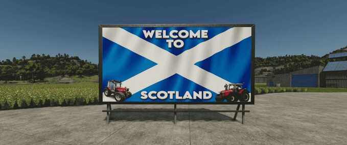 Dekoration Schottisches Werbetafel-Pack Landwirtschafts Simulator mod