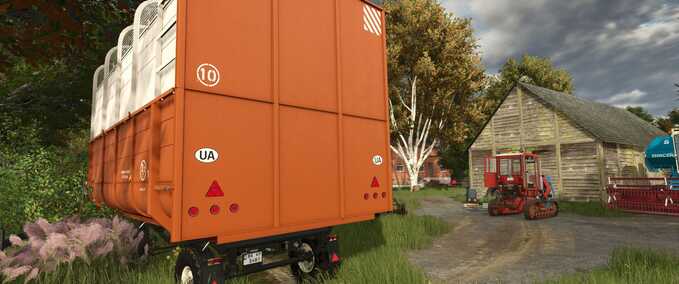 Auflieger 2PTS 45m³ Anhänger Landwirtschafts Simulator mod