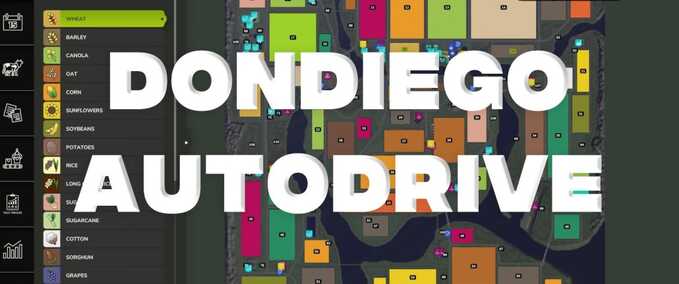 AutoDrive-Kurs für Dondiego-Karte Mod Image