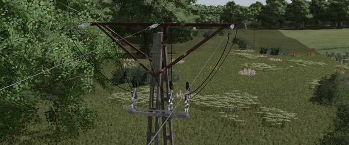 Prefab Strommast-Paket (Prefab) Landwirtschafts Simulator mod