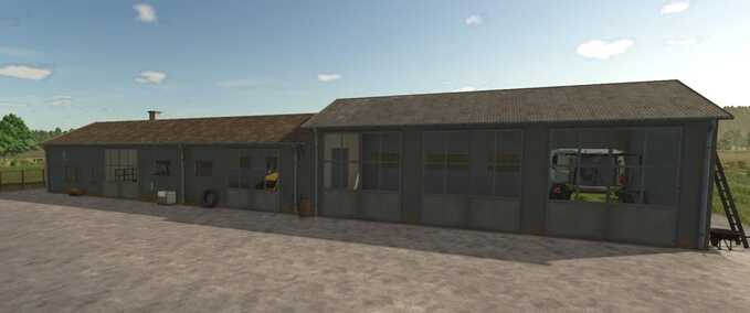 Schuppen Große Garage Landwirtschafts Simulator mod