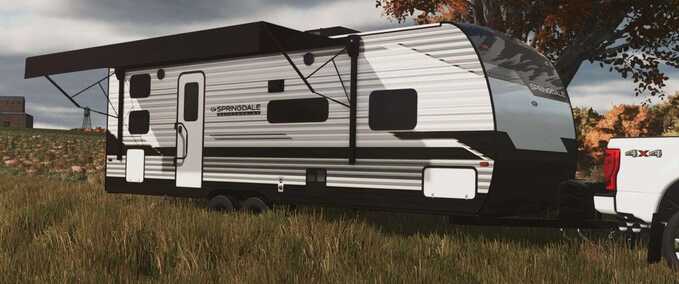 Sonstige Fahrzeuge 2021 Keystone Springdale Villa Wohnwagen Landwirtschafts Simulator mod