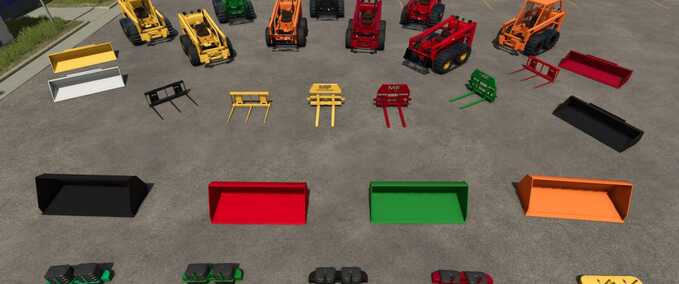 Sonstige Fahrzeuge MF 711 Kompaktlader-Paket Landwirtschafts Simulator mod