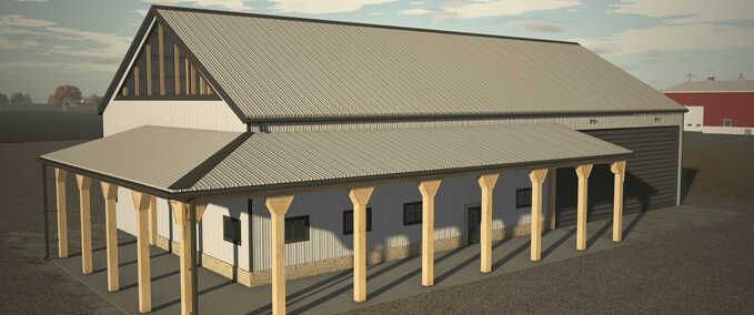 Schuppen Schuppen mit Terrasse Landwirtschafts Simulator mod