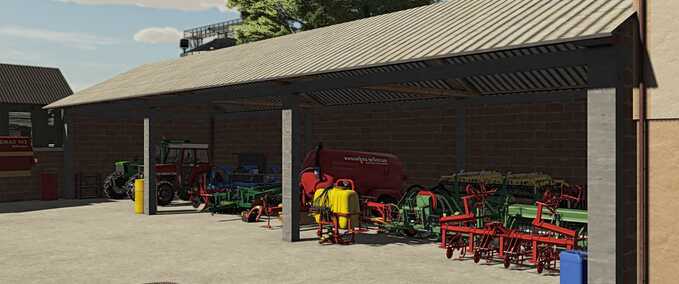 Dekoration Kleiner serbischer Ziegelschuppen Landwirtschafts Simulator mod