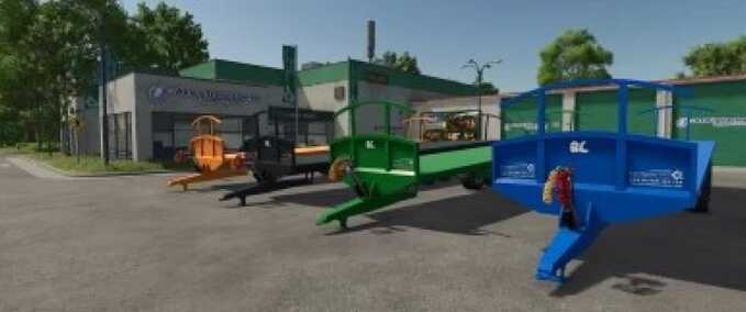 Ballentransport Larrington 42ft Ballenanhänger Landwirtschafts Simulator mod