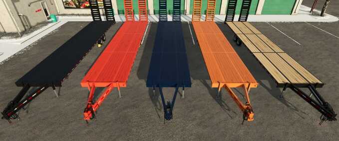 Ballentransport Lizard 40' Autoload-Kombiballenanhänger Landwirtschafts Simulator mod