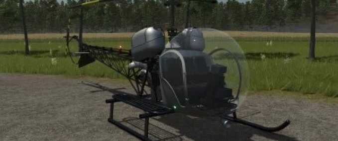 Sonstige Fahrzeuge Bell 47G Helikopter Landwirtschafts Simulator mod