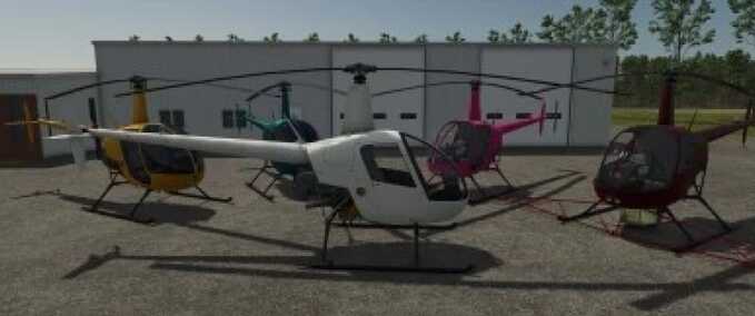 Sonstige Fahrzeuge Robinson R22 Helikopter Landwirtschafts Simulator mod
