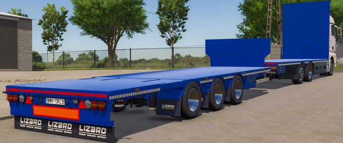 Ballentransport Lizard Strohtransport-Anhänger Landwirtschafts Simulator mod