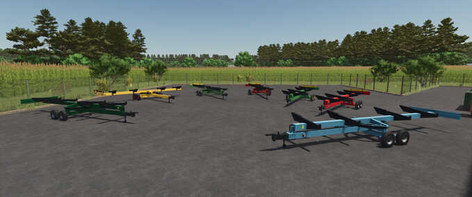 Schneidwerke & Schneidwerkswagen Lizard Drehkranz-Schneidwerkswagen Landwirtschafts Simulator mod