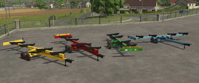 Schneidwerke & Schneidwerkswagen Cochet Drehbarer Schneidwerkswagen Landwirtschafts Simulator mod