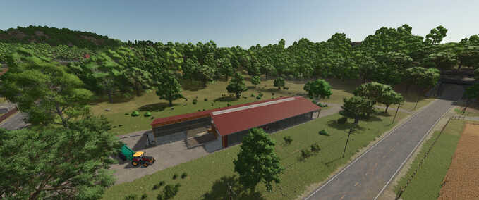 Tierställe Großer Kuhstall mit Mistlager Landwirtschafts Simulator mod