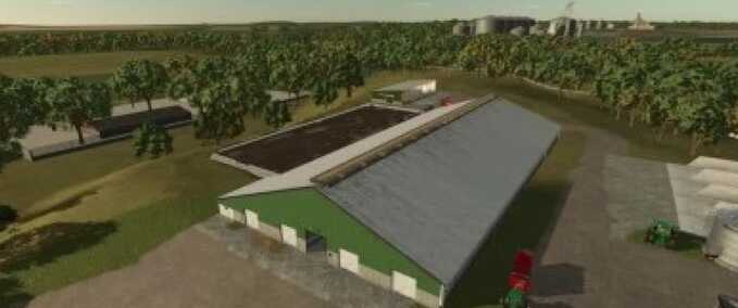 Tierställe MRH Kuhställe Bearbeitung mit Güllegrube Landwirtschafts Simulator mod
