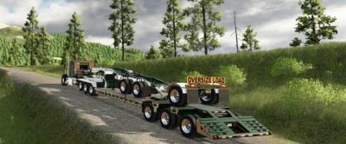 Tieflader BWS Beavertail 55t Tieflader Landwirtschafts Simulator mod