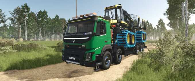 Volvo Forstmaschinen-Transporttruck Mod Image