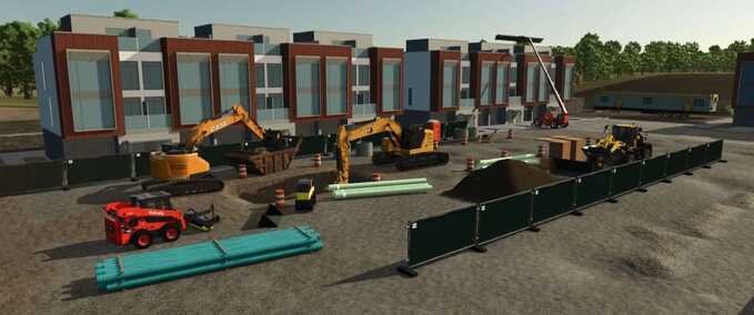 Temporärer Bauzaun Mod Image