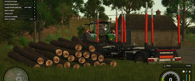 Autoload-Holzsystem mit Holzanhänger Mod Image
