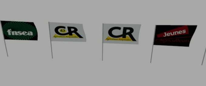 Prefab Französische Landwirtschaftsflaggen (Prefab) Landwirtschafts Simulator mod