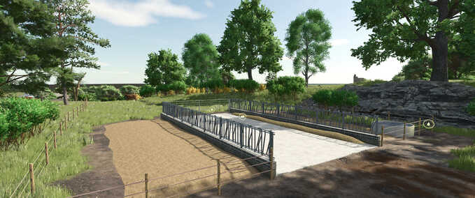 Tierställe Kuhweide mit Futtertisch Landwirtschafts Simulator mod