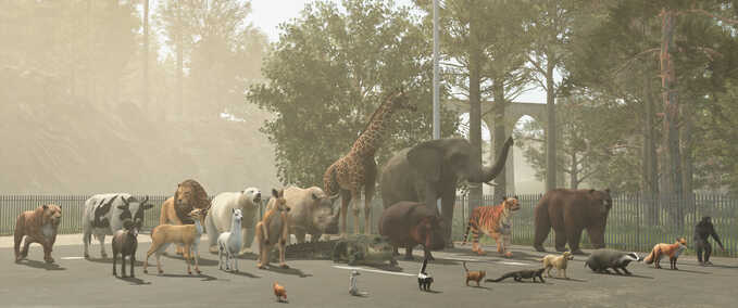 Tiere Dynamische Deko-Tiere Landwirtschafts Simulator mod