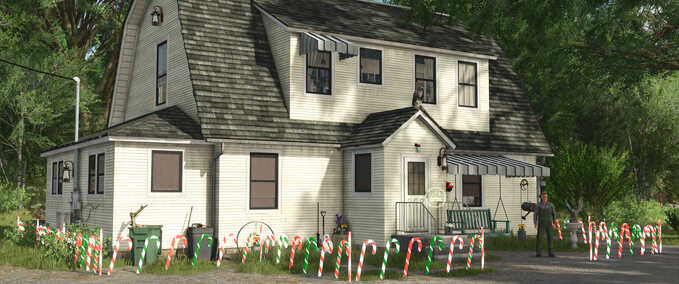 Dekoration Zuckerstangen-Zaun Landwirtschafts Simulator mod