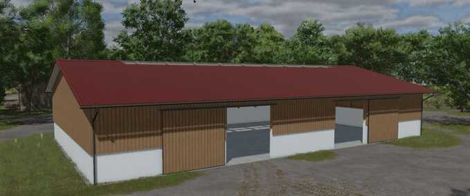 Schuppen Bayerisches Systemhallen-Set Landwirtschafts Simulator mod