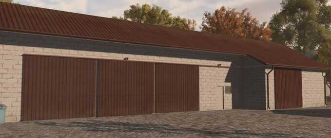 Schuppen Garagen mit Schiebetüren Landwirtschafts Simulator mod