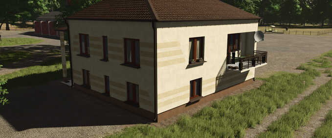 Gebäude mit Funktion Modernes Polnisches Haus Landwirtschafts Simulator mod
