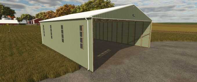 Schuppen 60x80 Ballenlager Landwirtschafts Simulator mod