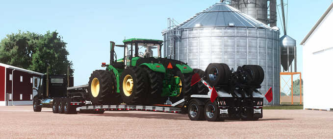 Low Loaders Landoll 845-AG Hauloll Series Lowboy Trailer Farming Simulator mod