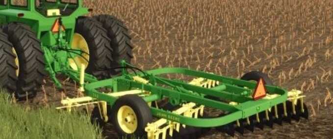 Scheibeneggen John Deere 110 12ft Scheibenegge Landwirtschafts Simulator mod