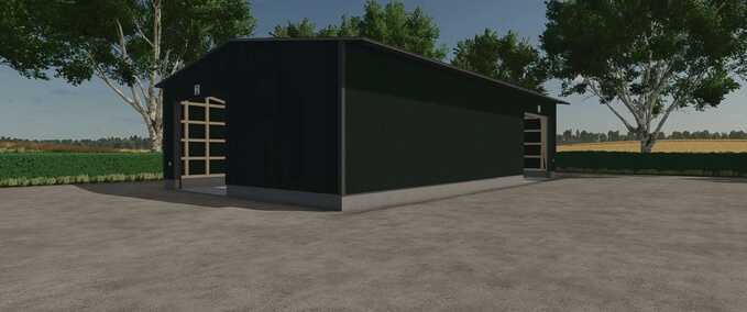 Scheune mit integriertem Silo Mod Image