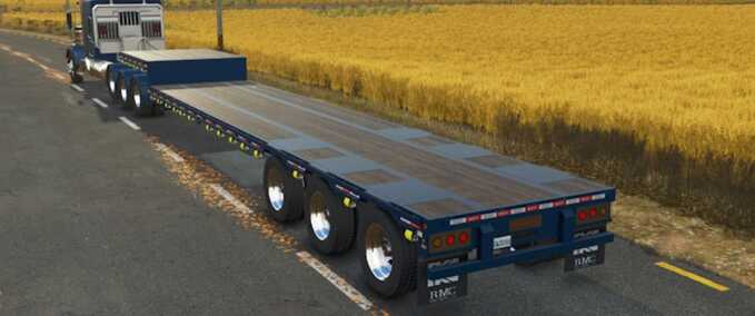 Tieflader Kalyn Siebert 53ft Stepdeck Anhänger Landwirtschafts Simulator mod