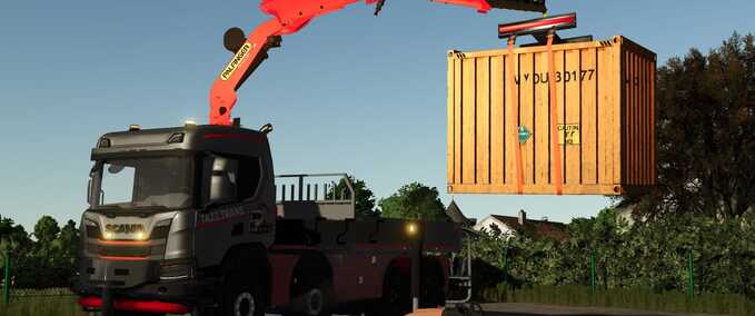 Scania XT mit Palfinger-Kran Mod Image