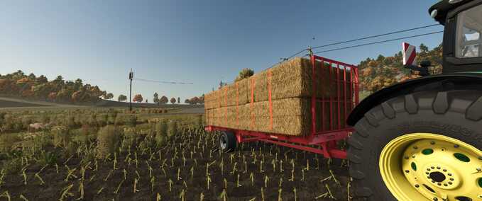 Old Flatbed Trailer La Campagne Mod Image