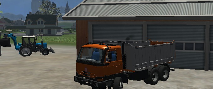 Tatra (MP) Tatra Kipper 3-Ackser - orange-grau Landwirtschafts Simulator mod