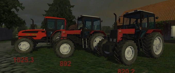 MTZ / MTS Belarus 820.2 & 892 & 1025.3 Landwirtschafts Simulator mod