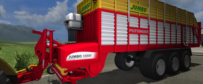 Ladewagen Pöttinger Jumbo 10000L Landwirtschafts Simulator mod