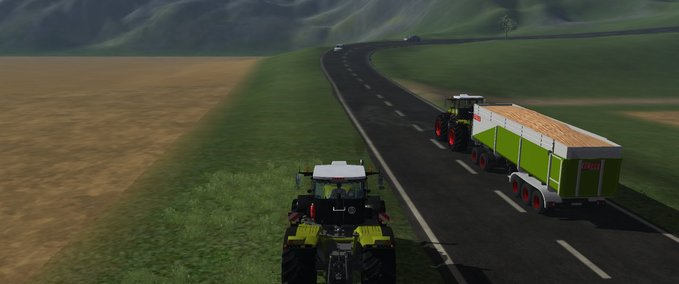 Verkehr TRAFFIC Xerion5000 mit Kaweco 5-Achser Landwirtschafts Simulator mod