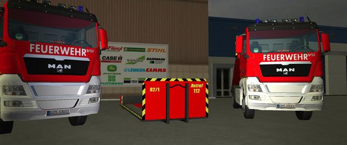 Feuerwehr Ladeplattform für den HKL Modell Feuerwehr Landwirtschafts Simulator mod