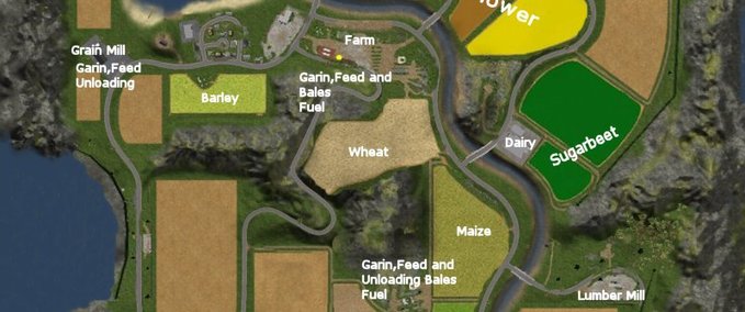 Standard Map erw. FS2011 Map Landwirtschafts Simulator mod