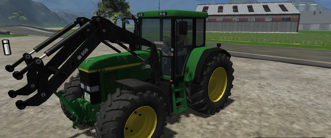 7000er John Deere 7810 with Frontloader  Landwirtschafts Simulator mod