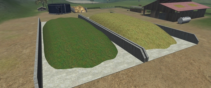 Gebäude mit Funktion Doppelfahrsilo Landwirtschafts Simulator mod