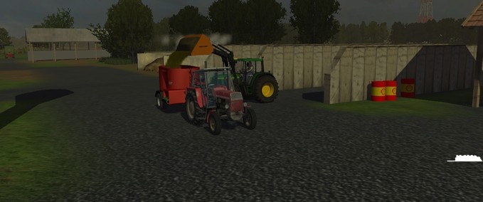 Sonstige Anhänger Triolet Futtermischwagen BGA Landwirtschafts Simulator mod