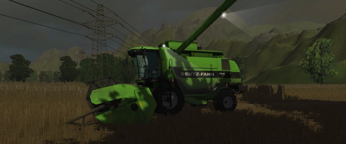 Deutz Fahr Deutz Fahr 7545RTS u. Cutter Washable Landwirtschafts Simulator mod